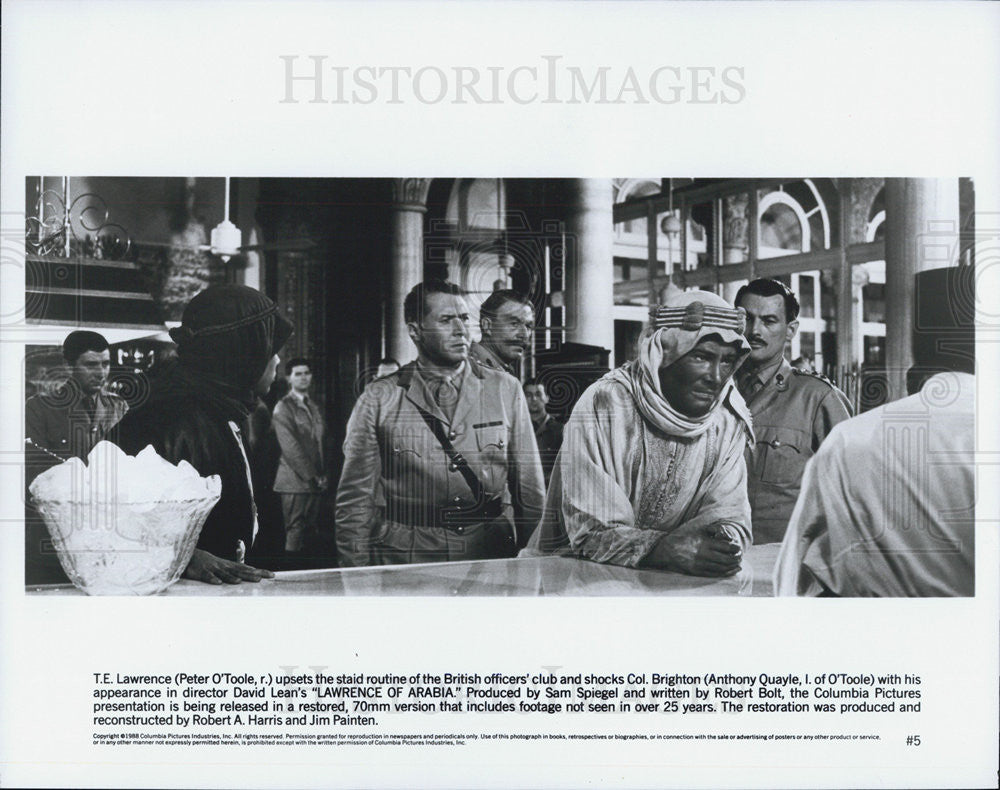 1968 Press Photo Peter O&#39;Toole in &quot;Lawrence of Arabia&quot; - Historic Images