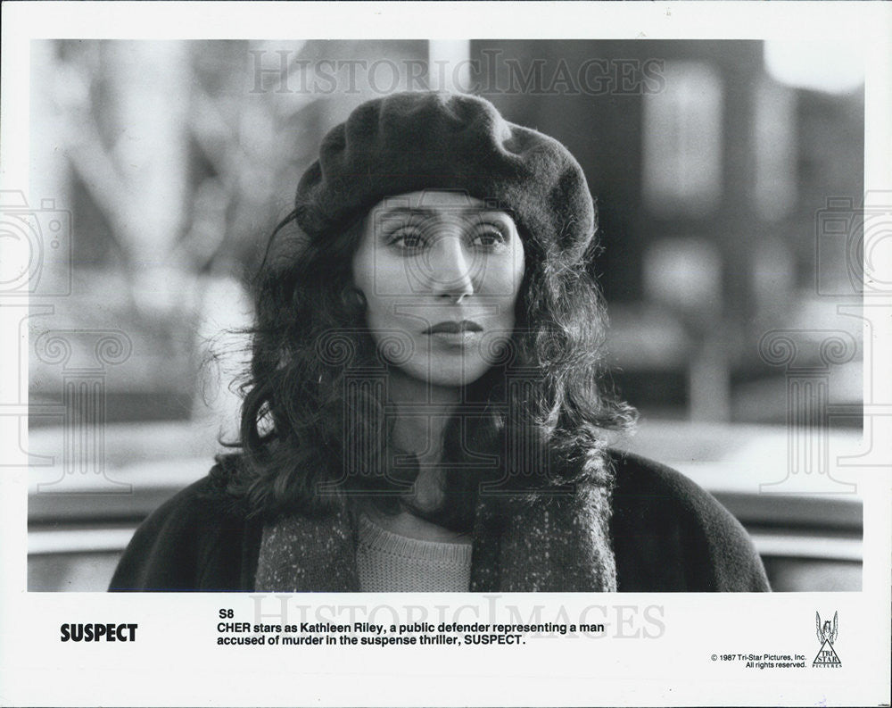 1987 Press Photo Cher SUSPECT - Historic Images