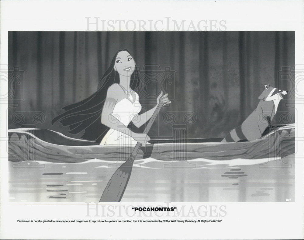 1995 Press Photo POCAHONTAS Movie Picture - Historic Images