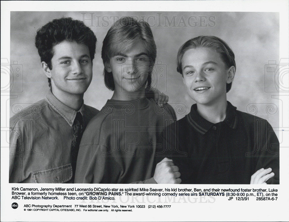 1991 Press Photo Cast of &quot;Growing Pains&quot; - Historic Images