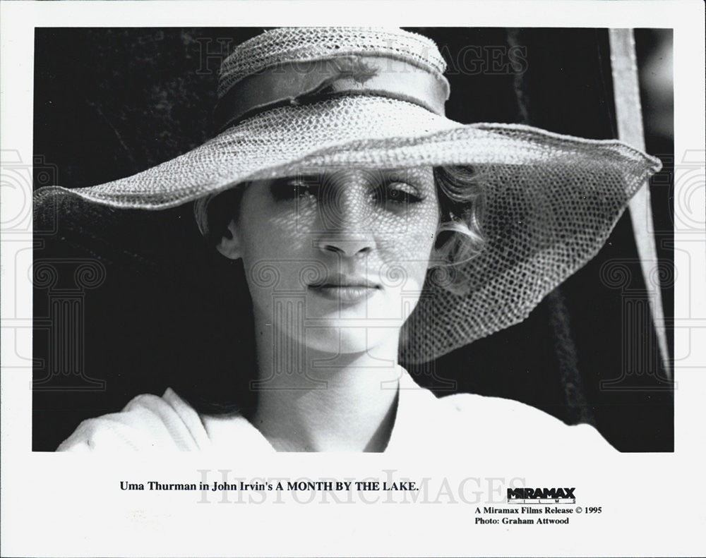 1995 Press Photo Uma Thurman in "A Month bu the Lake" - Historic Images
