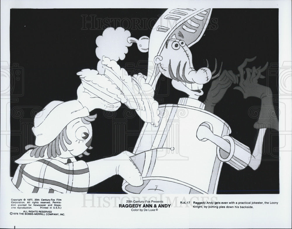 1977 Press Photo Scene from &quot;Raggedy Ann and Andy&quot; - Historic Images