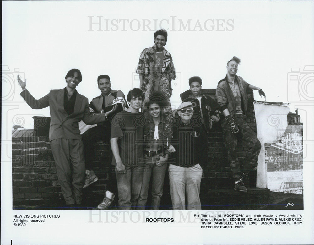 1989 Press Photo Cast of &quot;Rooftops&quot; - Historic Images