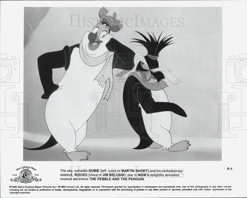 1995 Press Photo MGM cartoon &quot;The Pebble and the Penguin&quot; - Historic Images