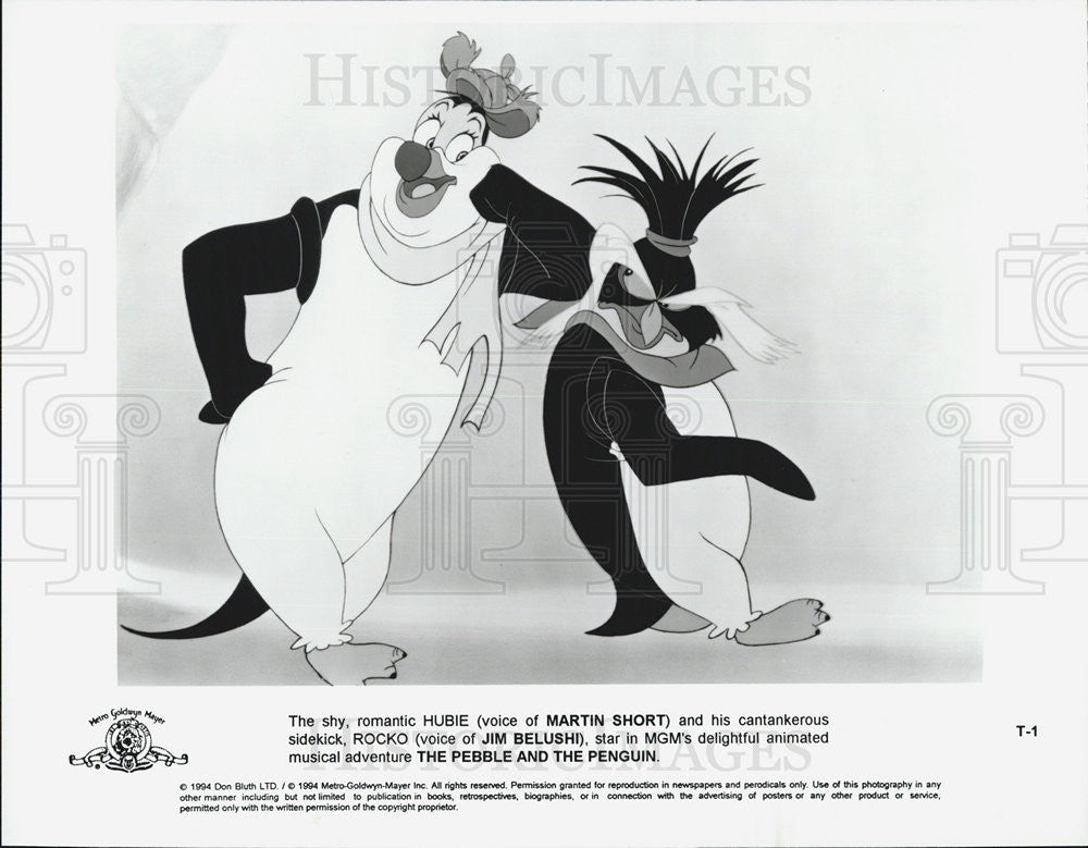 1994 Press Photo THE PEBBLE AND THE PENGUIN Movie Picture - Historic Images