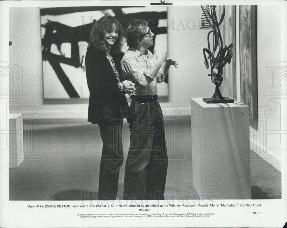 1979 Press Photo Diane Keaton and Woody Allen - Historic Images