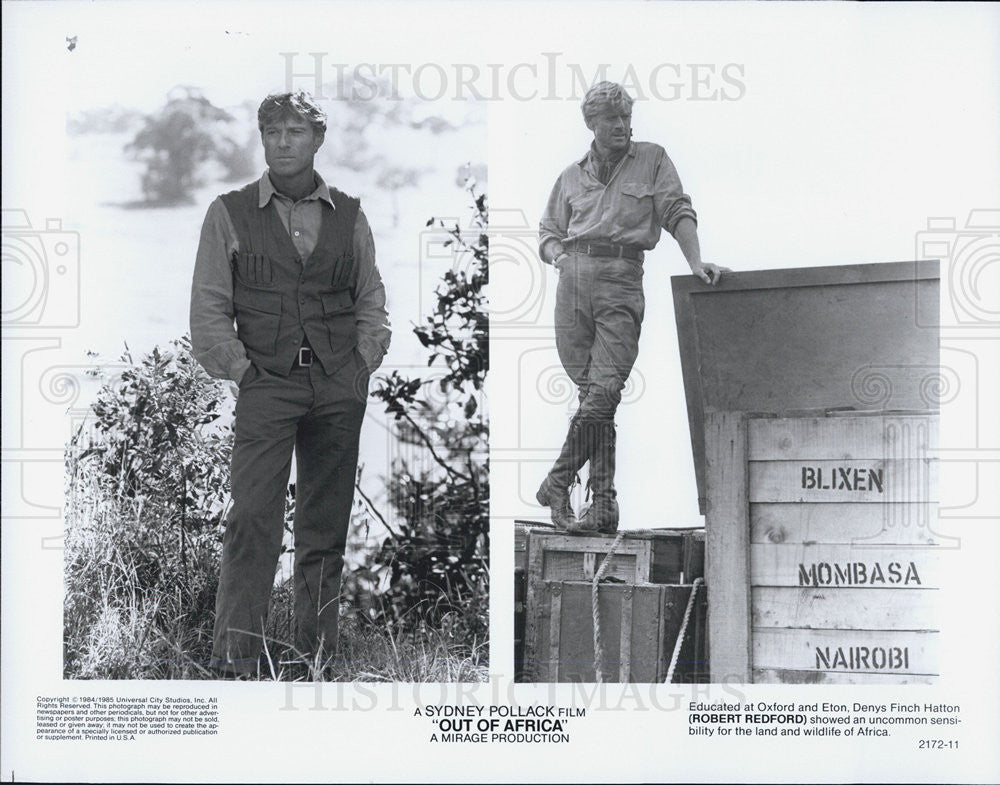 1984 Press Photo Robert Redford, Out of Africa - Historic Images