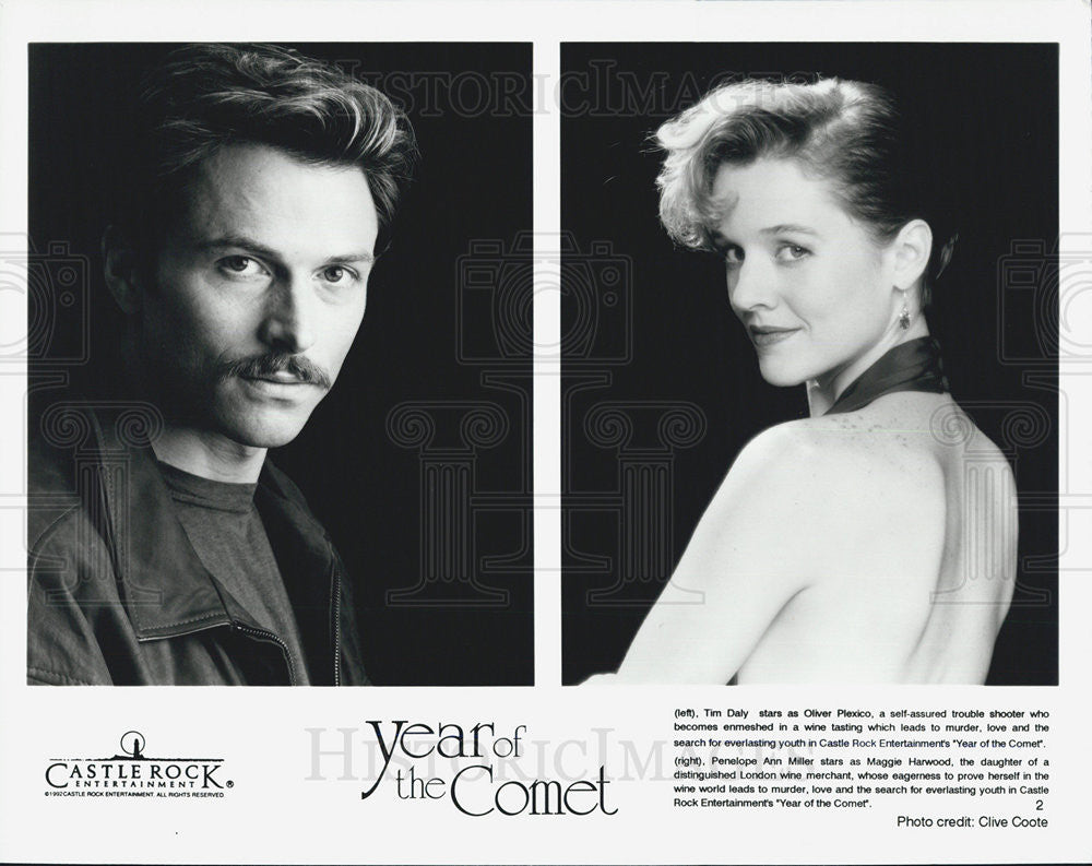 1992 Press Photo Tim Daly Penelope Ann Miller YEAR OF THE COMET - Historic Images