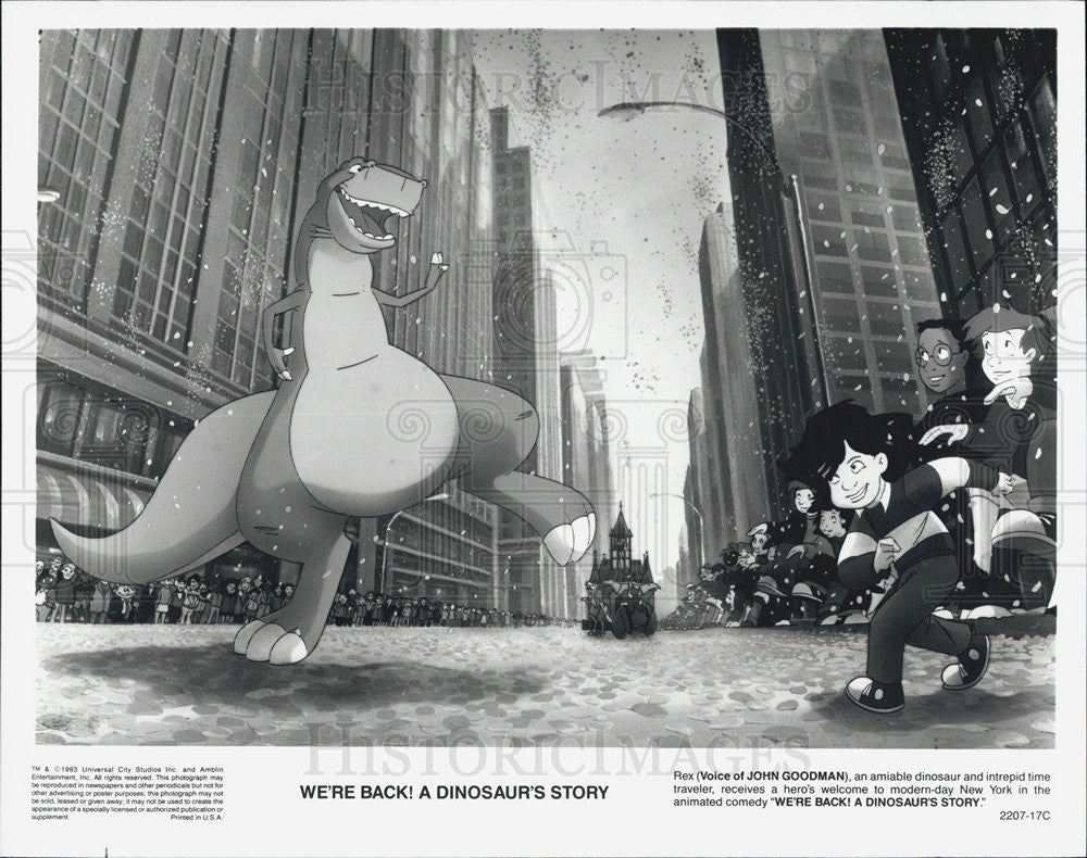1993 Press Photo WE'RE BACK! A DINOSAUR'S STORY - Historic Images