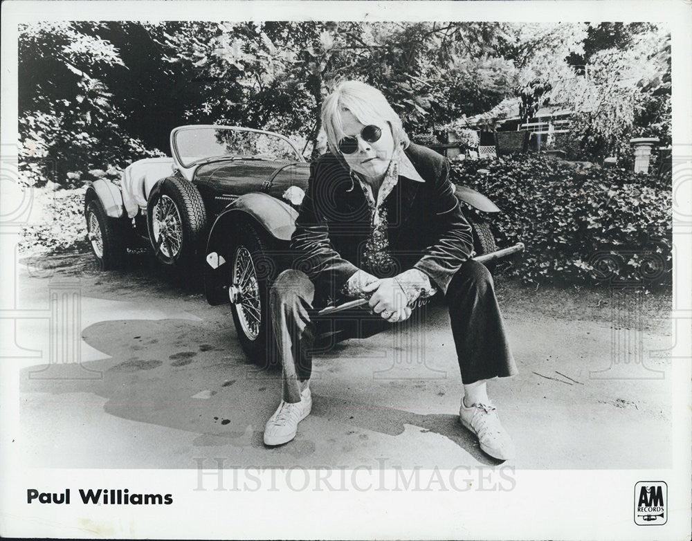 1972 Press Photo Paul Williams Composer A&amp;M Records - Historic Images