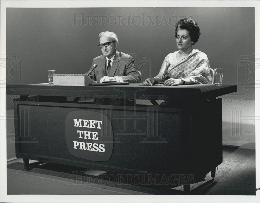 Press Photo TV Show "Meet The Press" - Historic Images