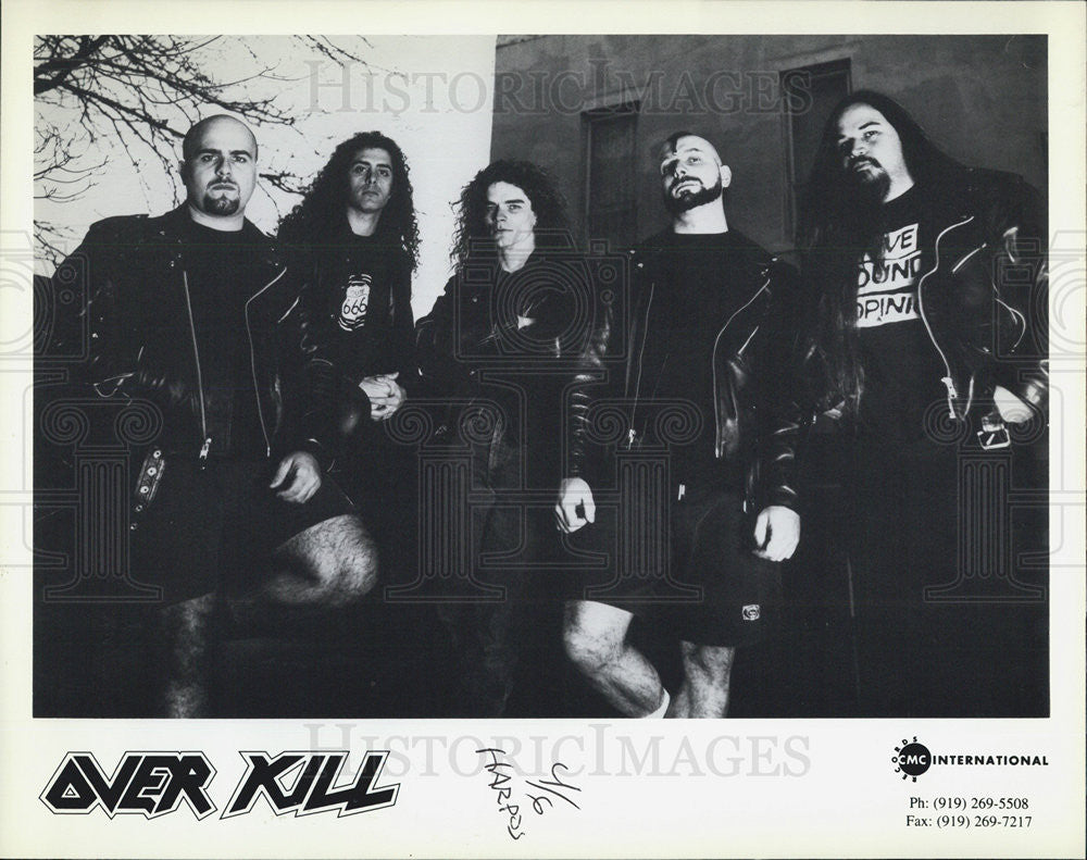 Press Photo Overkill Speed Metal Band Musical Group CMC International - Historic Images