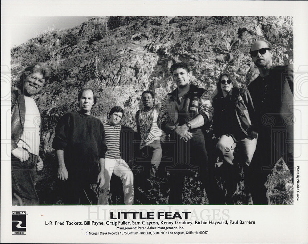 1993 Press Photo Little Feat Fred Tackett Bill Payne Craig Fuller Sam Clayton - Historic Images