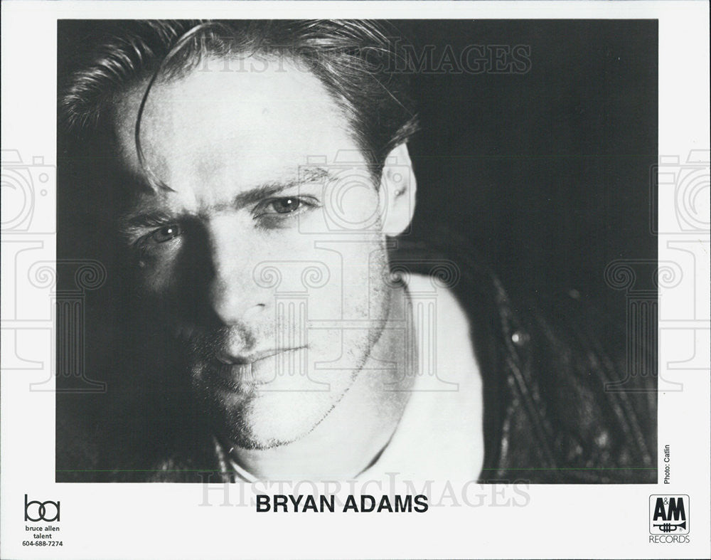 1992 Press Photo Bryan Adams singer Musician - Historic Images