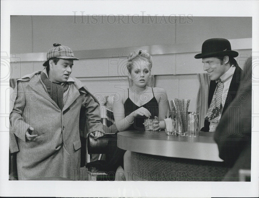 1980 Press Photo David L. Lander, Charlene Tilton and Michael McKean - Historic Images