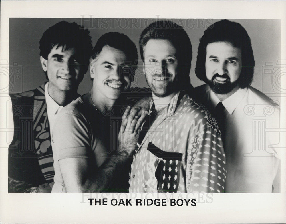 Press Photo Pictured is the musical group The Oak Ridge Boys. - Historic Images