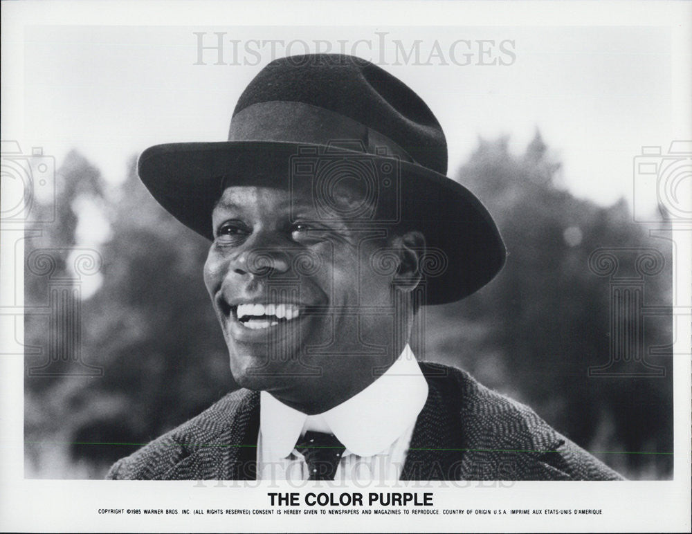 1985 Press Photo Danny Glover starring in &quot;The Color Purple&quot; - Historic Images