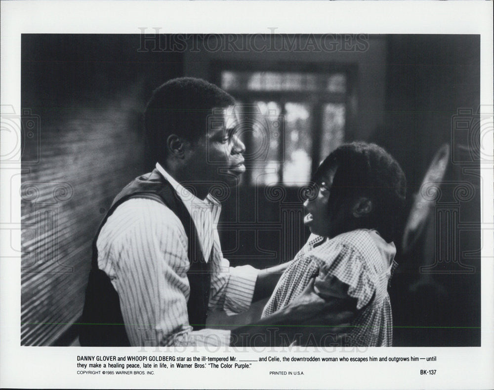 Press Photo The Color Purple Danny Glover Whoopi Goldberg Warner Brothers - Historic Images