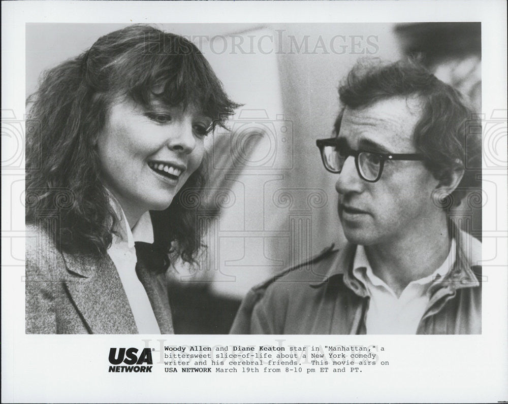 1979 Press Photo Woody Allen & Diane Keaton in "Manhattan" - Historic Images