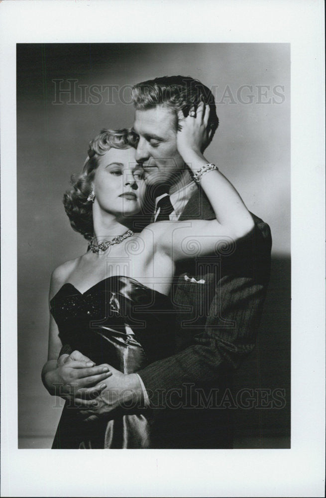 1986 Press Photo Kirk Douglas Lola Albright The Champion Stanley Kramer CBN - Historic Images