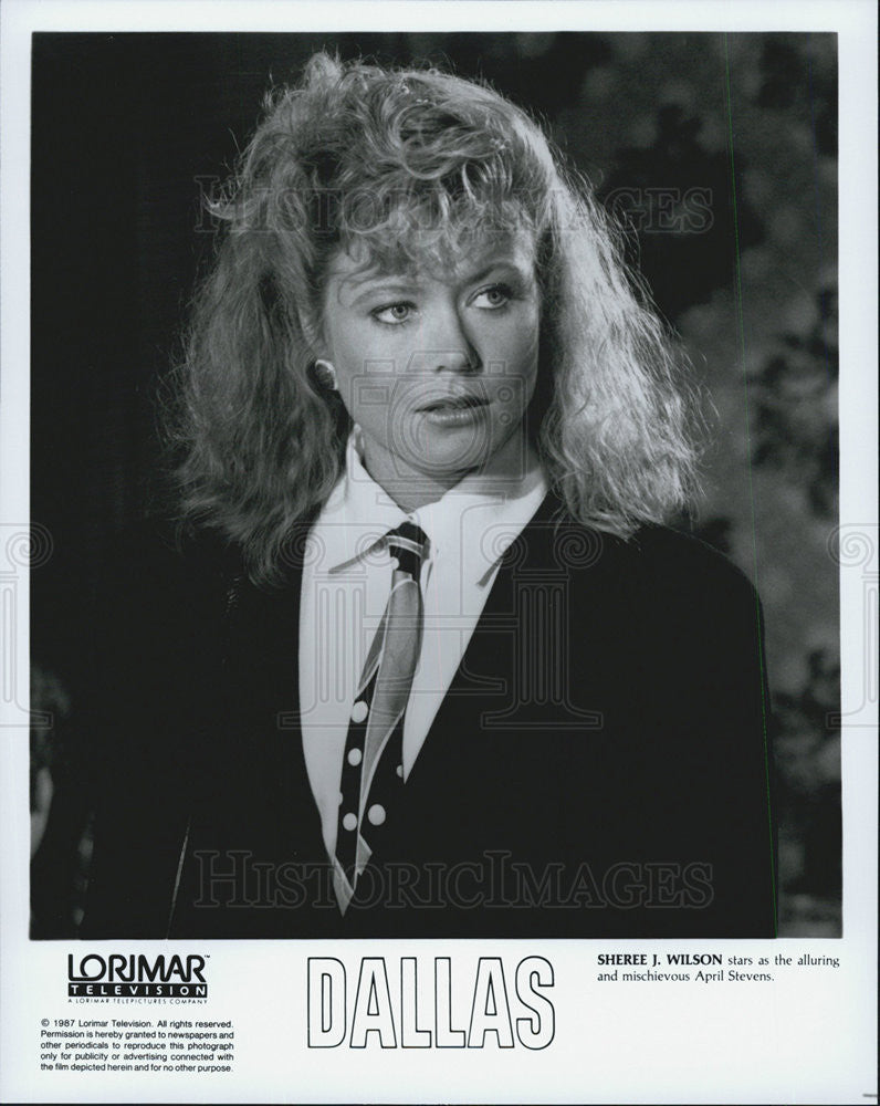 1987 Press Photo Sheree J. Wilson Actress Dallas Television Drama Series - Historic Images