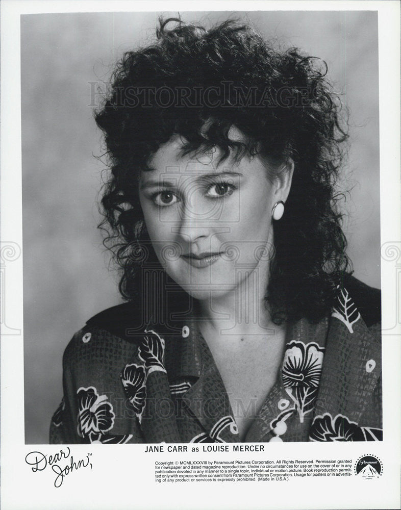 Press Photo Jane Carr as Louise Mercer in &quot;Dear John&quot; - Historic Images