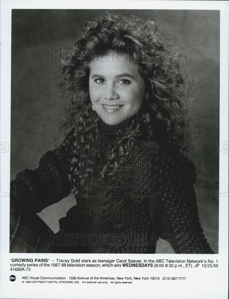 1988 Press Photo Tracey Gold Growing Pains ABC Television - Historic Images