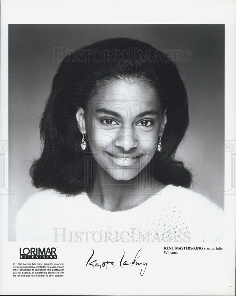 1989 Press Photo Actress Kent MastersKing in Knots Landing Historic