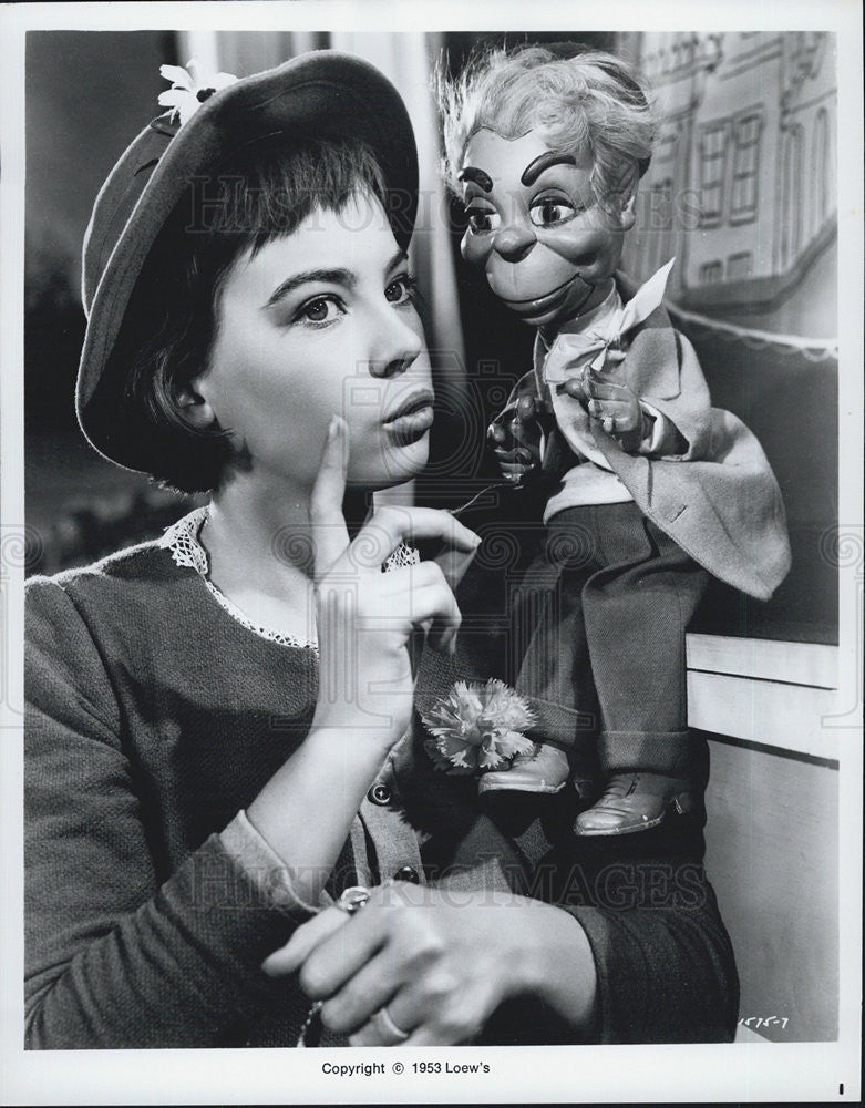 1953 Press Photo Leslie Caron Actress Lili Romantic Musical Drama Film Movie - Historic Images
