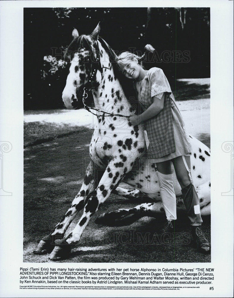 1988 Press Photo of Tami Erin in &quot;The New Adventures of Pippi Longstocking&quot; - Historic Images