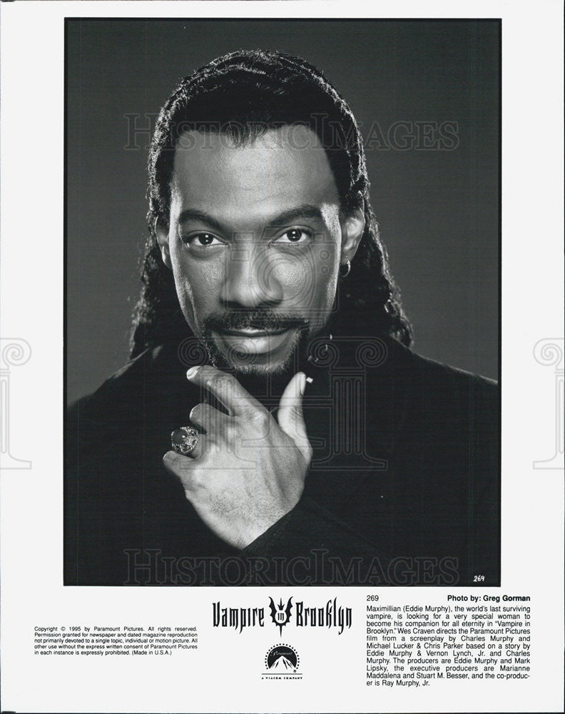 1995 Press Photo Eddie Murphy Actor Vampire In Brooklyn Comedy Movie Film - Historic Images