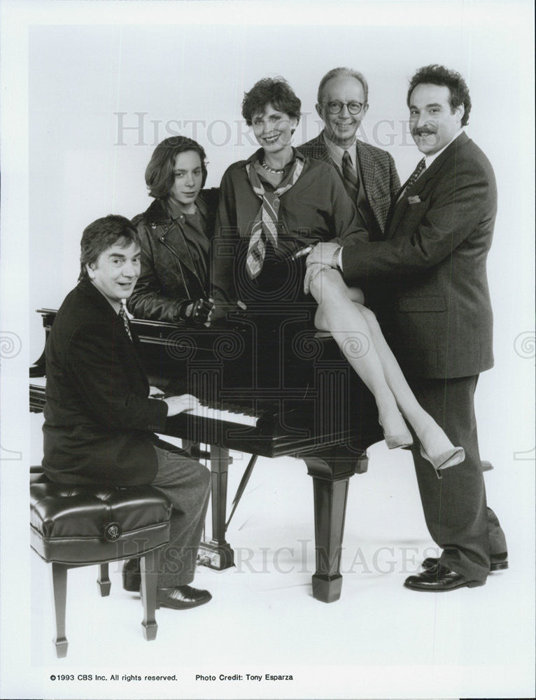 1993 Press Photo Cast Photo for Dudley Moore&#39;s new show &quot;Dudley&quot; - Historic Images