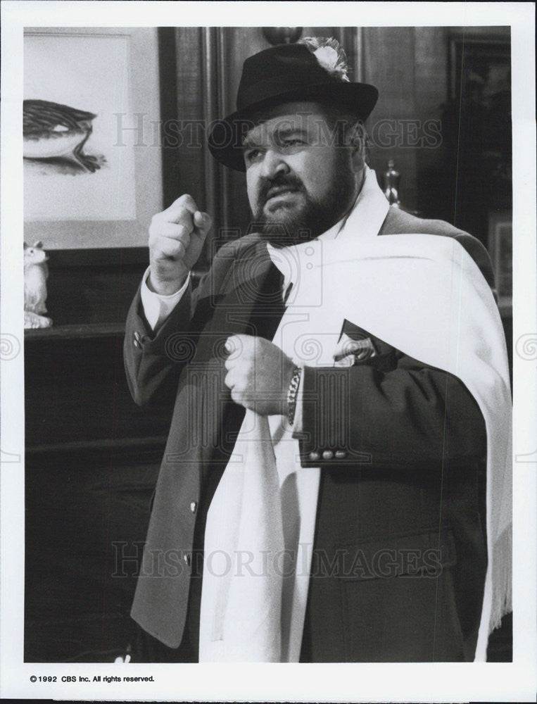 1992 Press Photo Dom Deluise Guest stars in the show Evening Shade - Historic Images