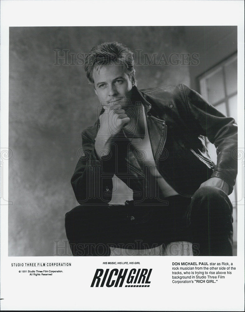 1991 Press Photo Don Michael Paul in "Rich Girl." - Historic Images