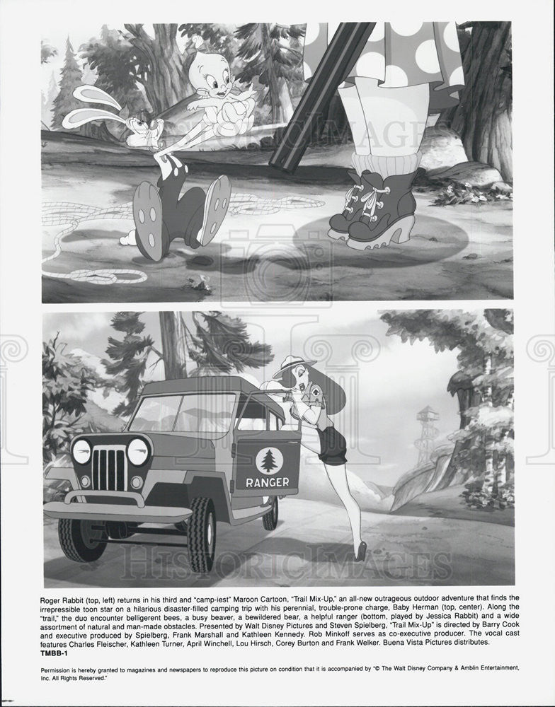 1993 Press Photo Roger Rabbit in
