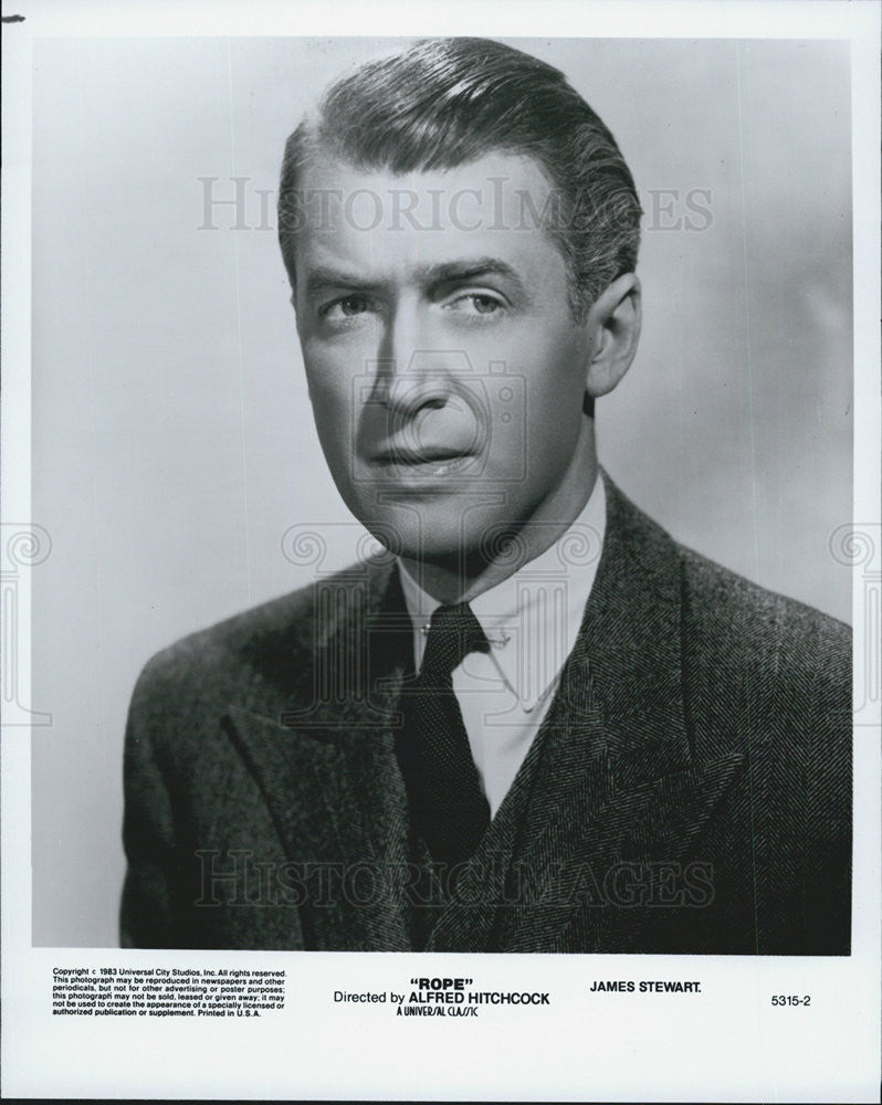 1948 Press Photo James Stewart in "Rope." - Historic Images