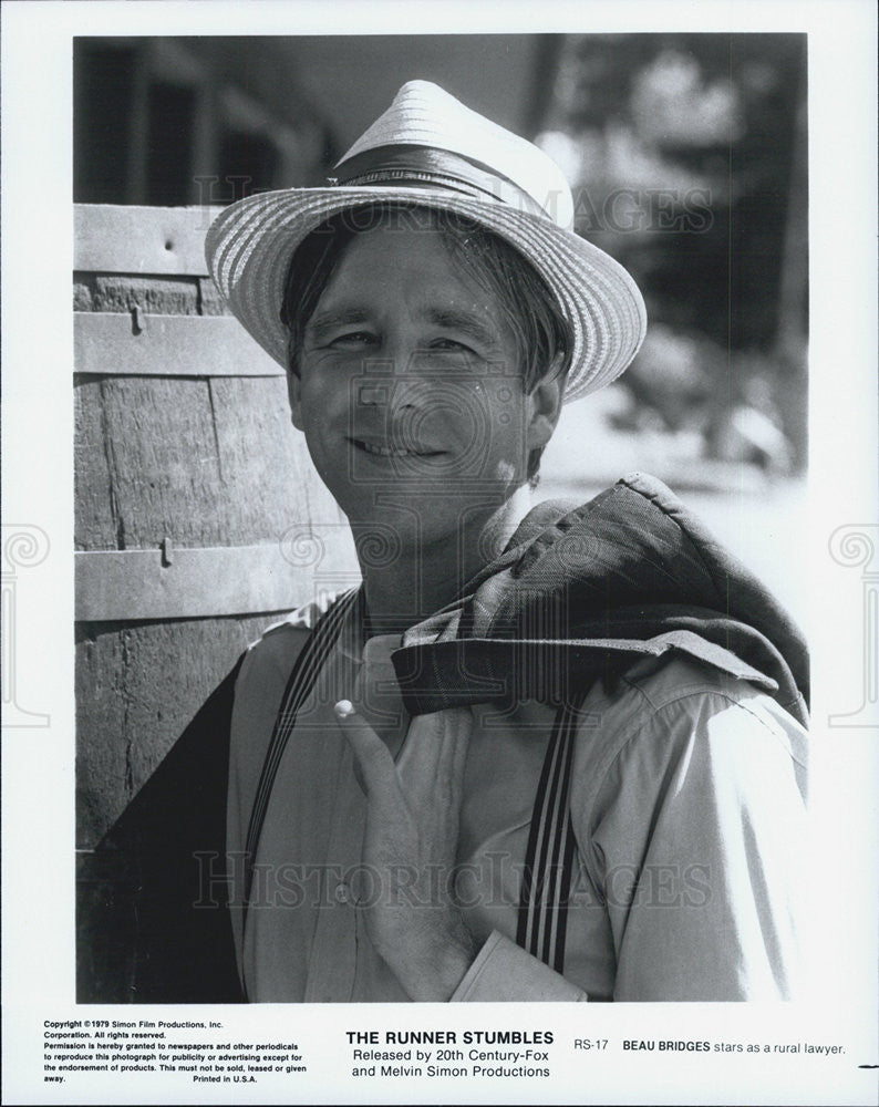 1979 Press Photo Beau Bridges Actor Runner Stumbles Movie Film Based True Story - Historic Images