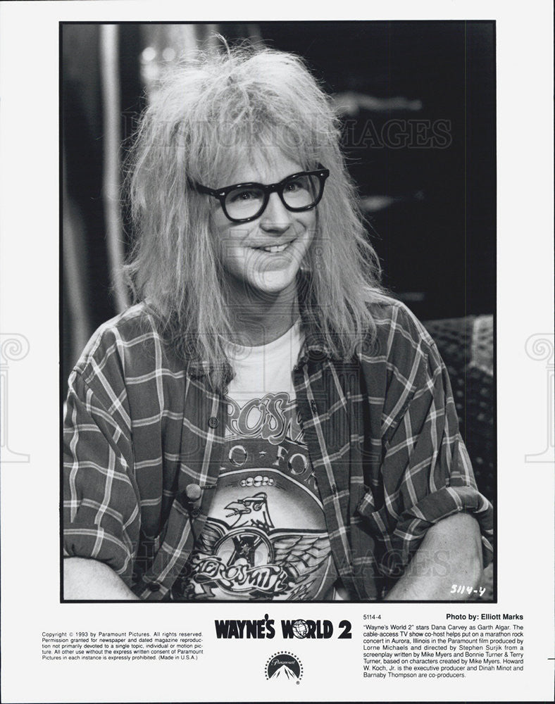 1993 Press Photo Dana Carvey in &quot;Wayne&#39;s World 2&quot; - Historic Images