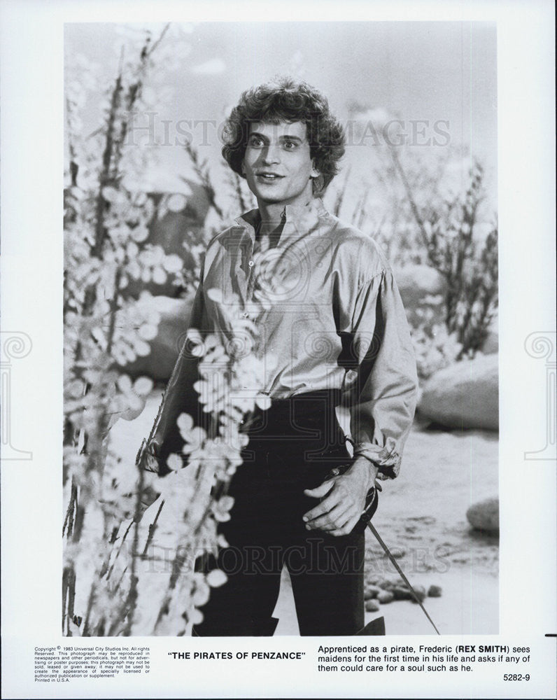 1983 Press Photo Rex Smith in &quot;The  Pirates of Penzance&quot; - Historic Images
