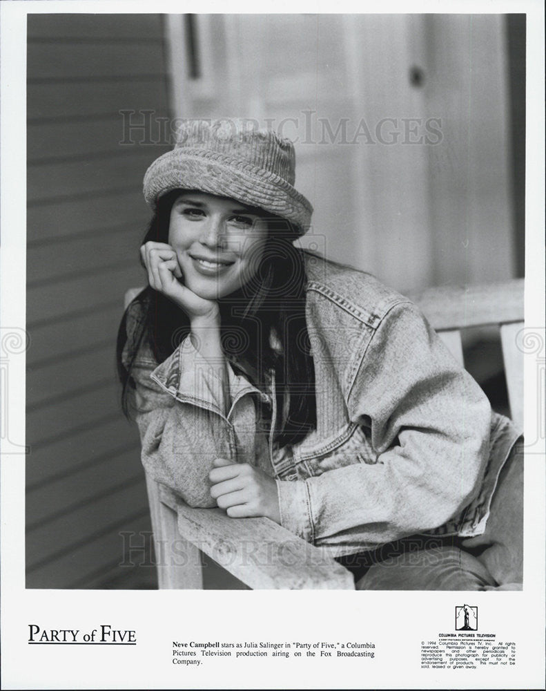 1994 Press Photo Neve Campbell Actress Party Five Teen Drama Television Series - Historic Images