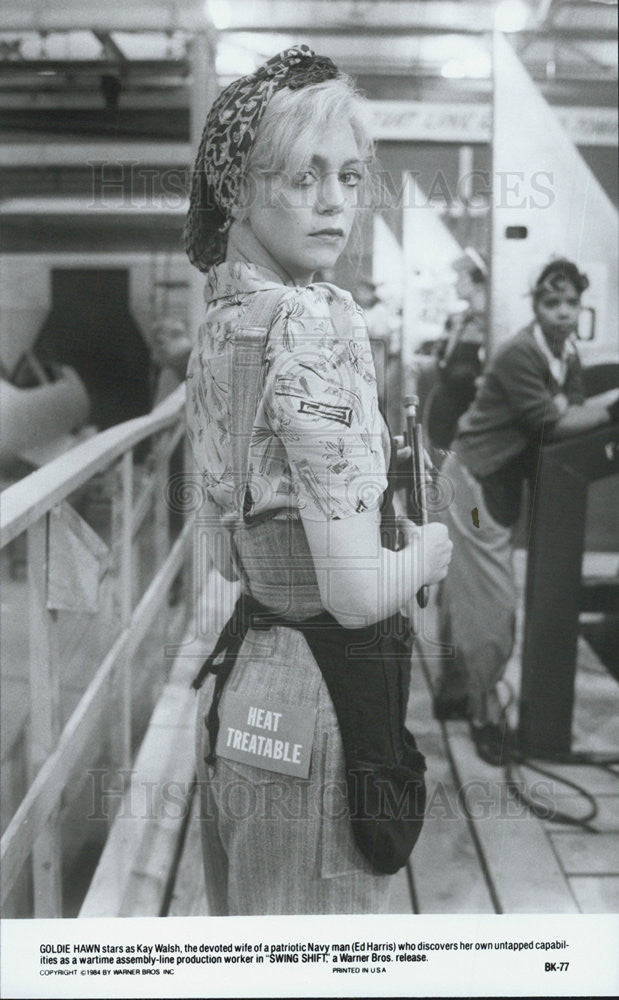 Press Photo Goldie Hawn in &quot;Swing Shift&quot; - Historic Images