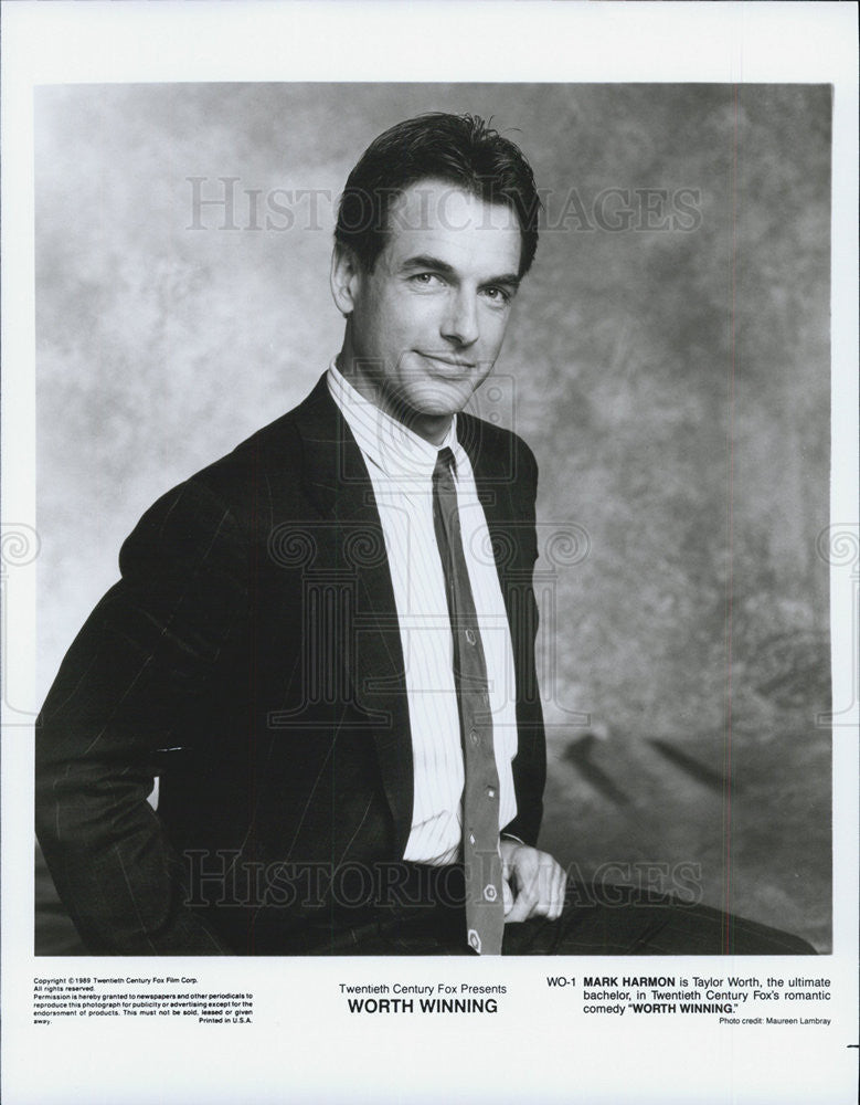 1989 Press Photo Mark Harmon WORTH WINNING - Historic Images