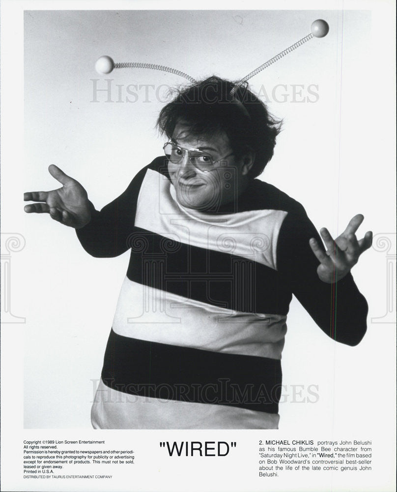 1989 Press Photo Michael Chiklas WIRED - Historic Images