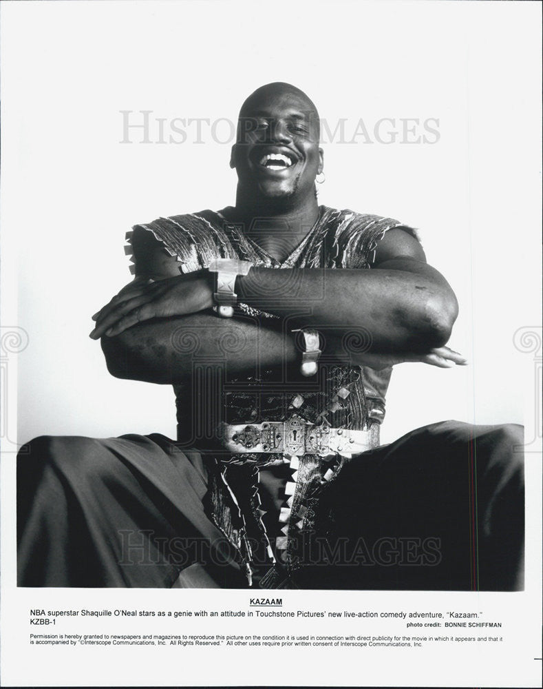 Press Photo Shaquille O&#39;Neal Stars In Touchstone Pictures Movie Kazaam - Historic Images