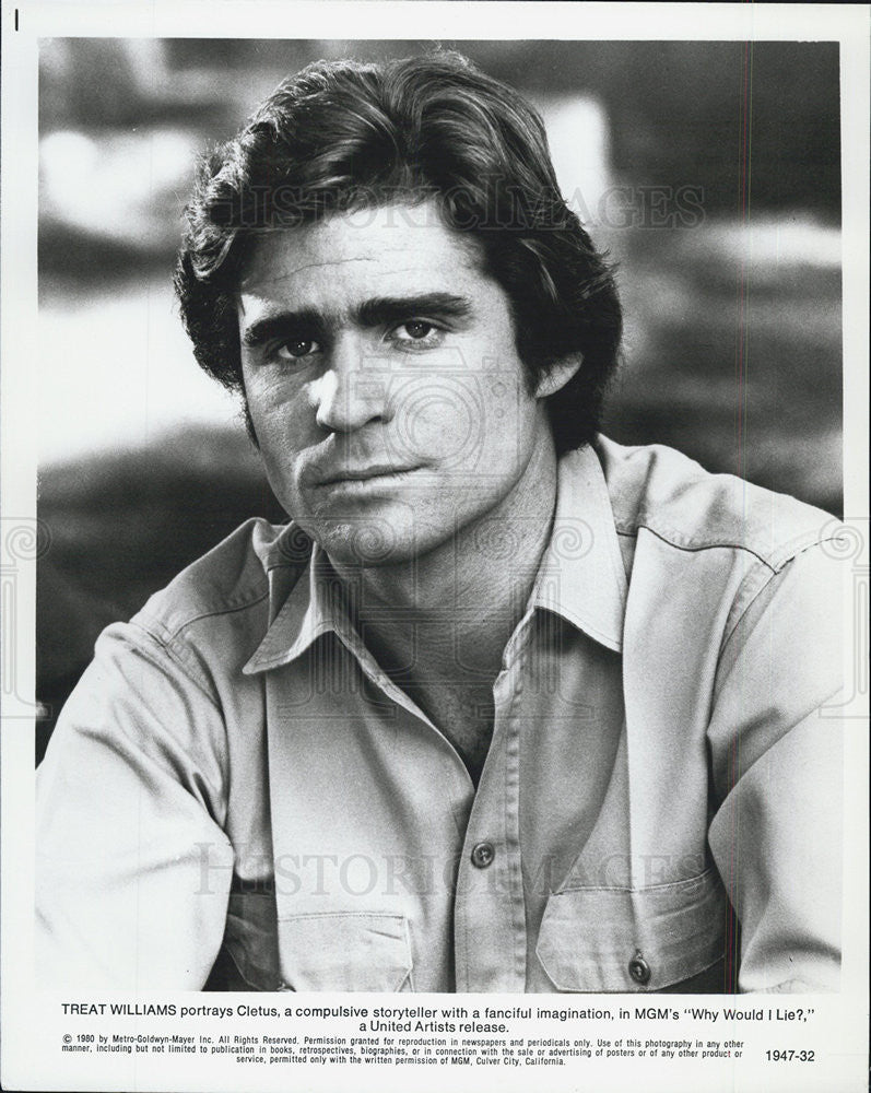 1980 Press Photo Treat Williams Why Would I Lie? - Historic Images