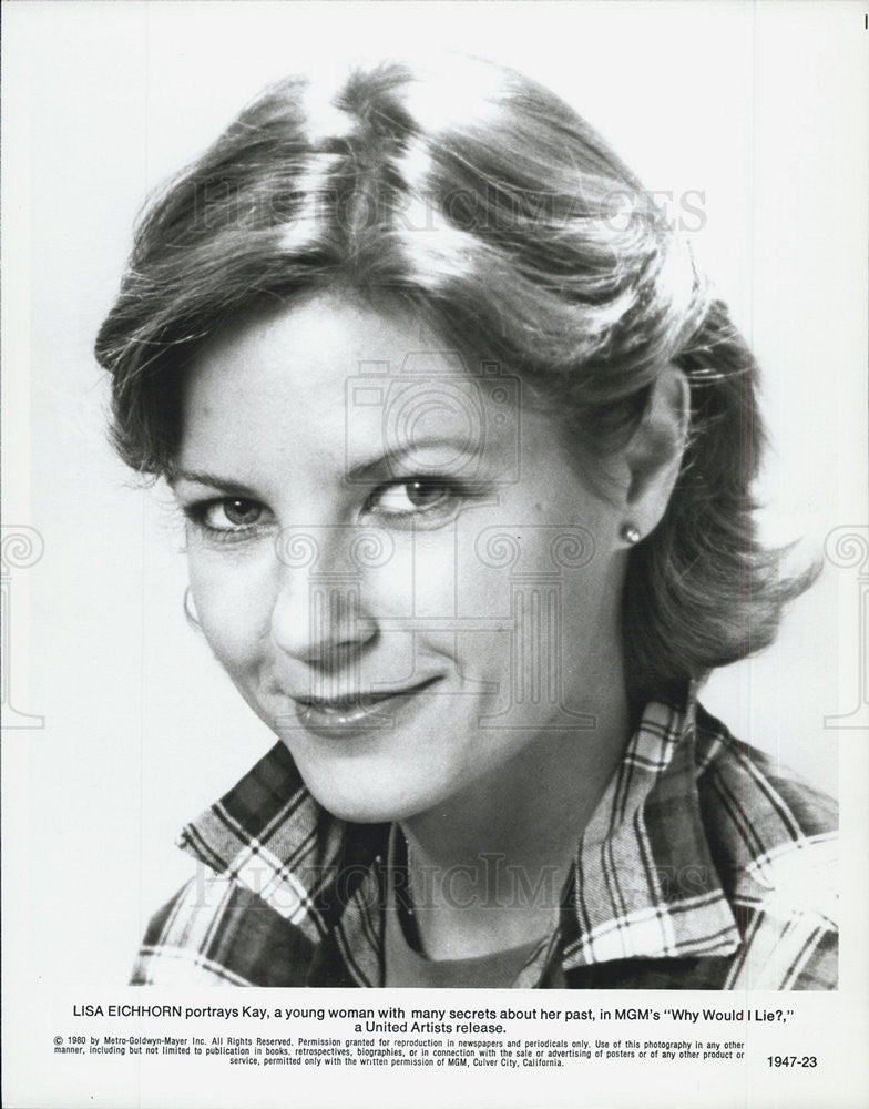 1980 Press Photo Lisa Eichhorn Why Would I Lie? - Historic Images