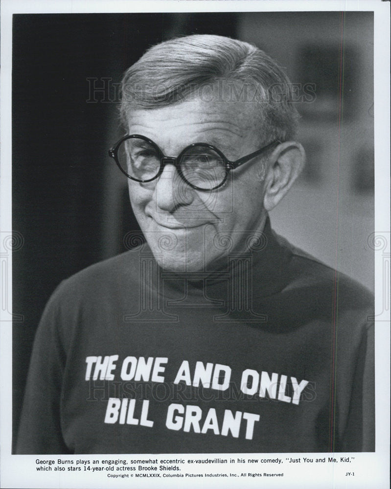 1979 Press Photo George Burns &quot;Just You And Me, Kid&quot; - Historic Images