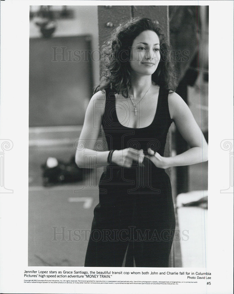 1995 Press Photo Jennifer Lopez as Grace Santiago in &quot;Money Train&quot; - Historic Images