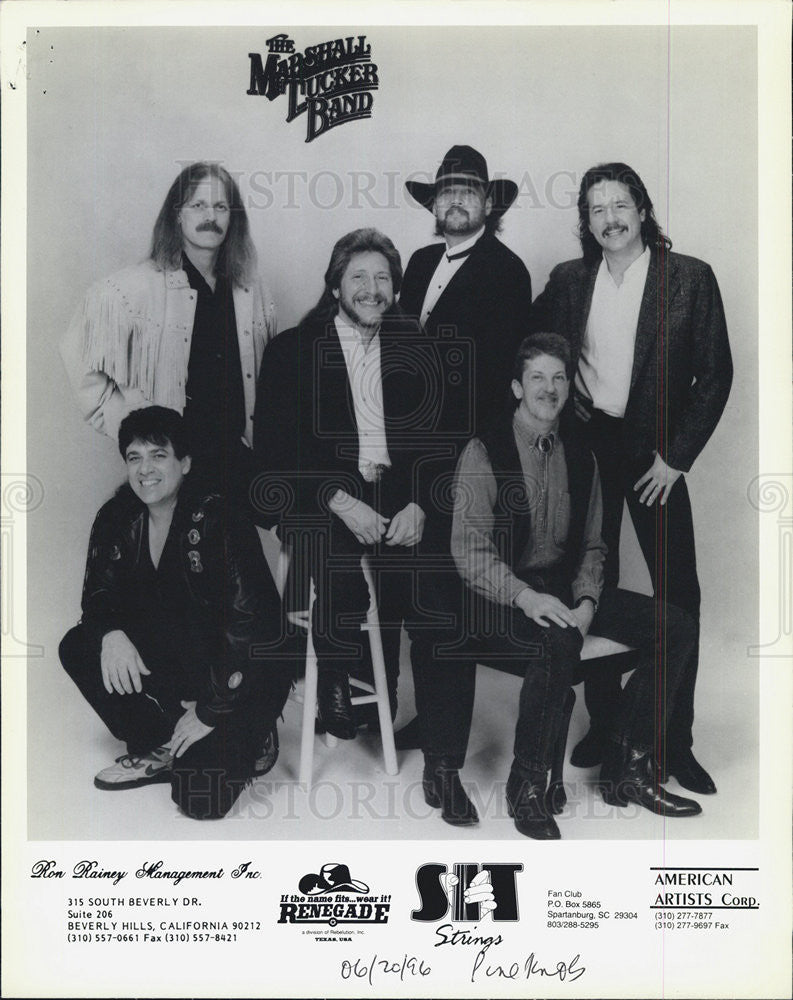 1996 Press Photo The Marshall Tucker Band - Historic Images