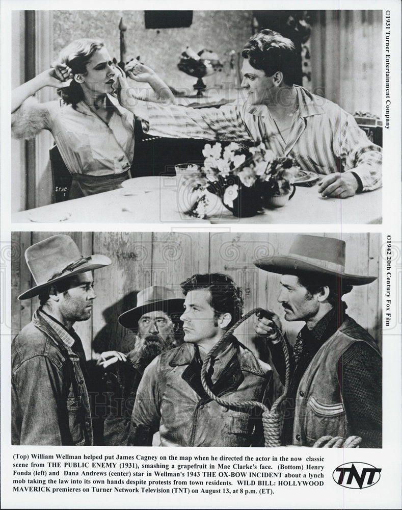Press Copy Photo James Cagney, Mae Clarke, Henry Fonda, Dana Andrews - Historic Images
